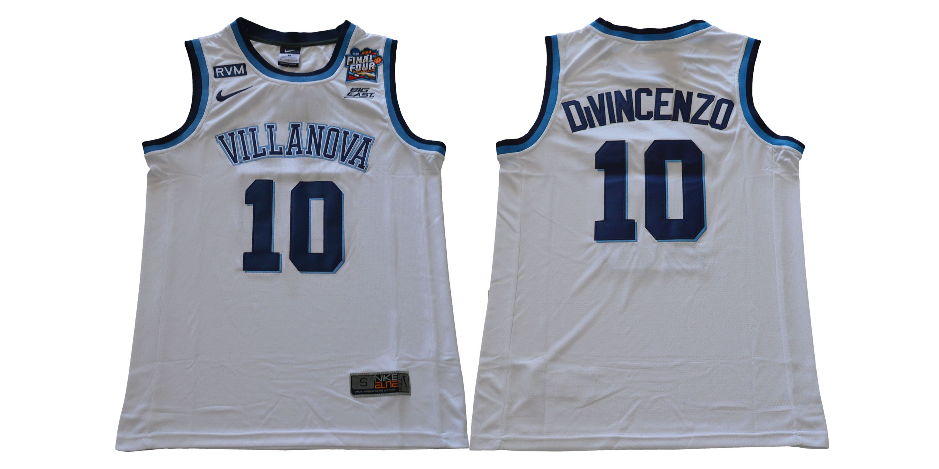 Men Villanova #10 Divincenzo White Nike NCAA Jerseys->->NCAA Jersey